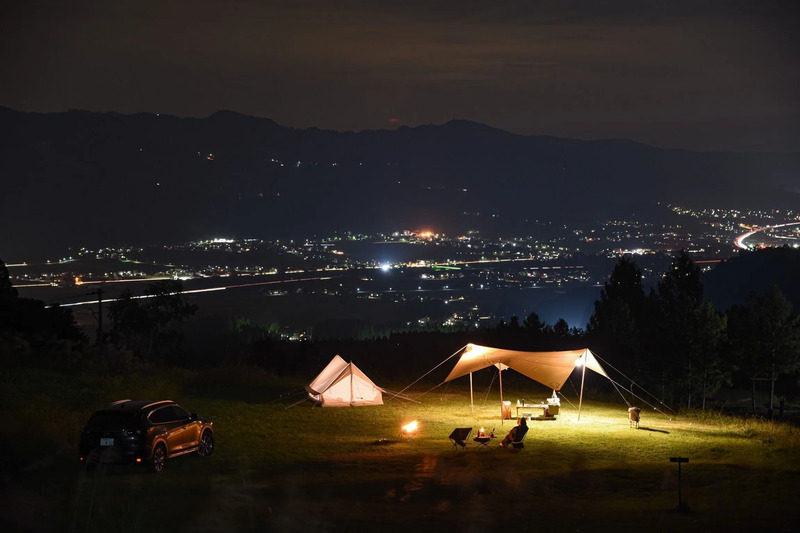 キャンプ場夜景