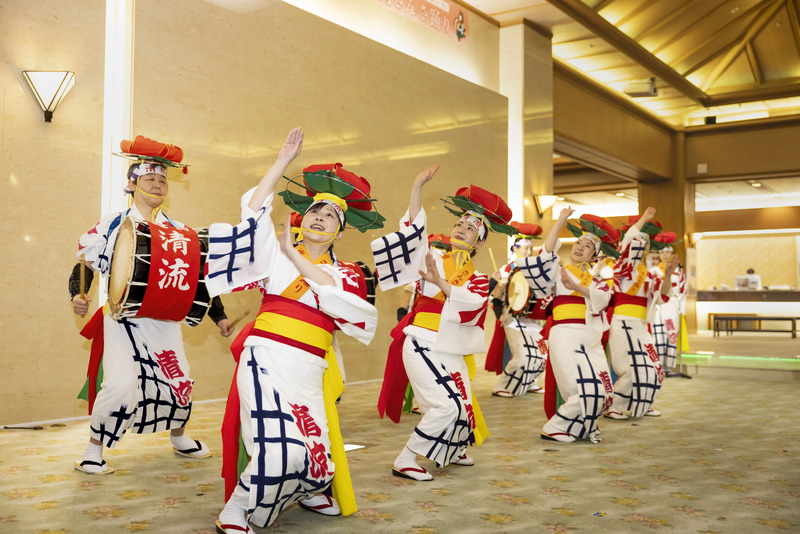 つなぎでつなぐ盛岡さんさ踊り