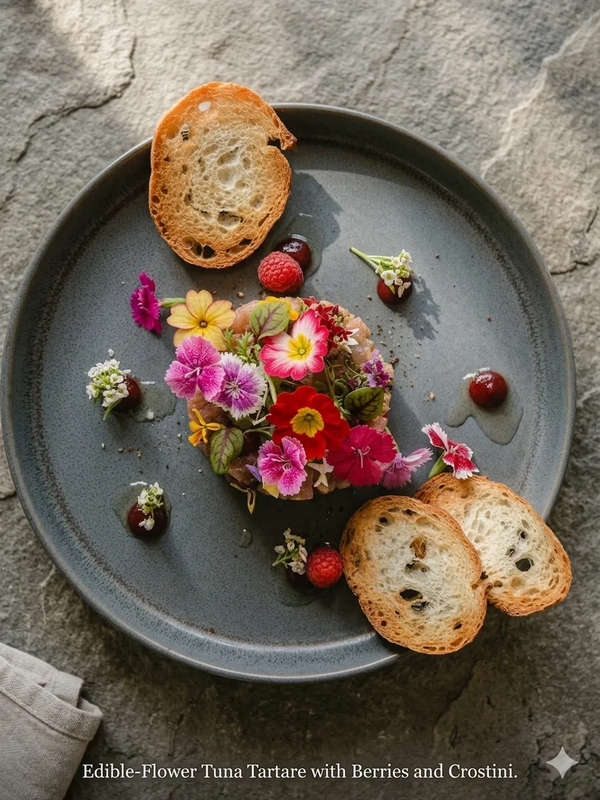 三崎産マグロのタルタル仕立て カフェ ド パリ