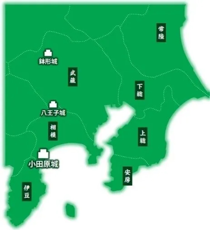 北条三兄弟勢力図