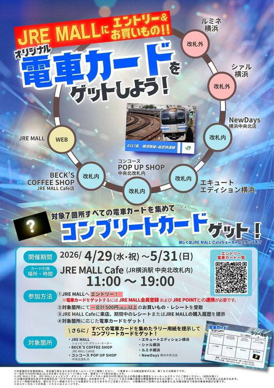 電車カードラリーポスター