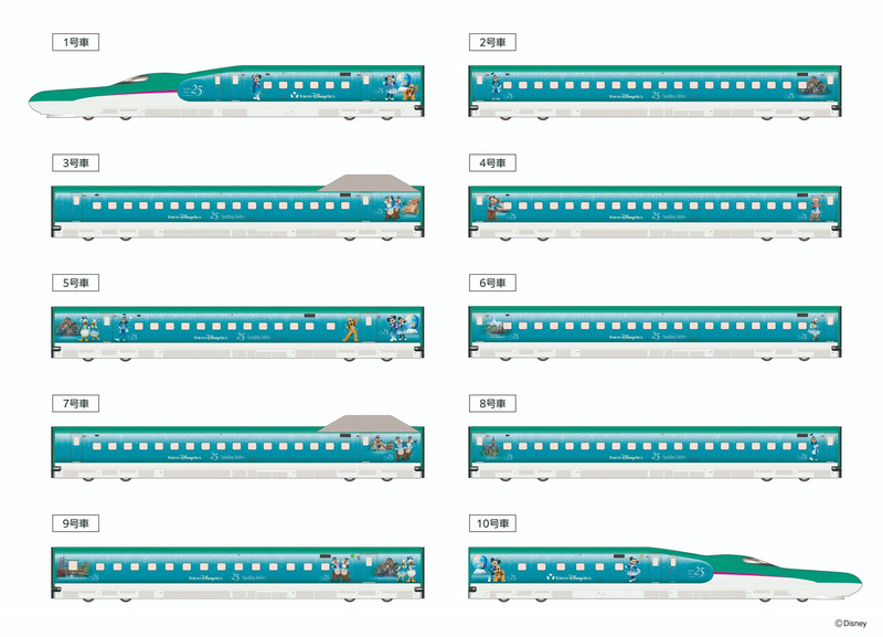 Magical Jubilee Shinkansen外装デザインのイメージ