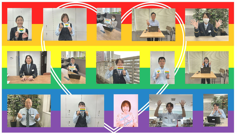 第一線の職場でLGBTQ＋に関する取り組みを推進するメンバー