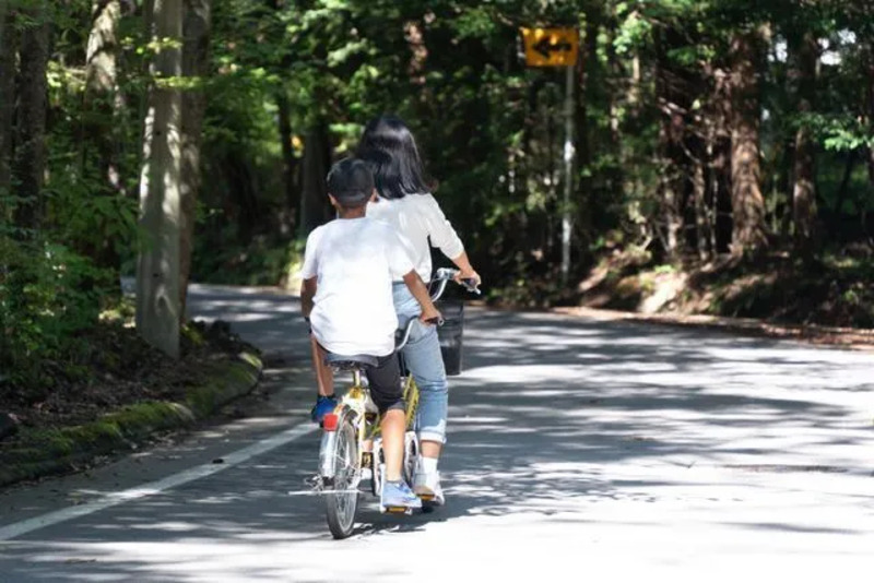 避暑地サイクリング