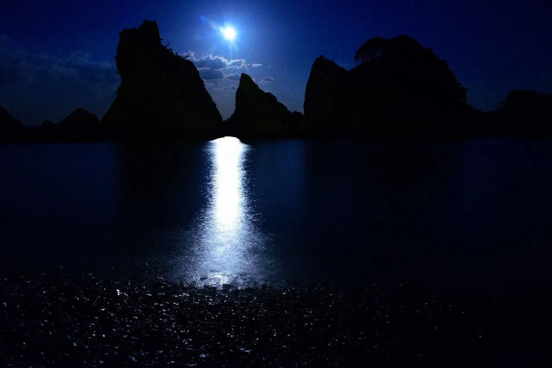 避暑旅 岩手,避暑旅,浄土ヶ浜,夜景