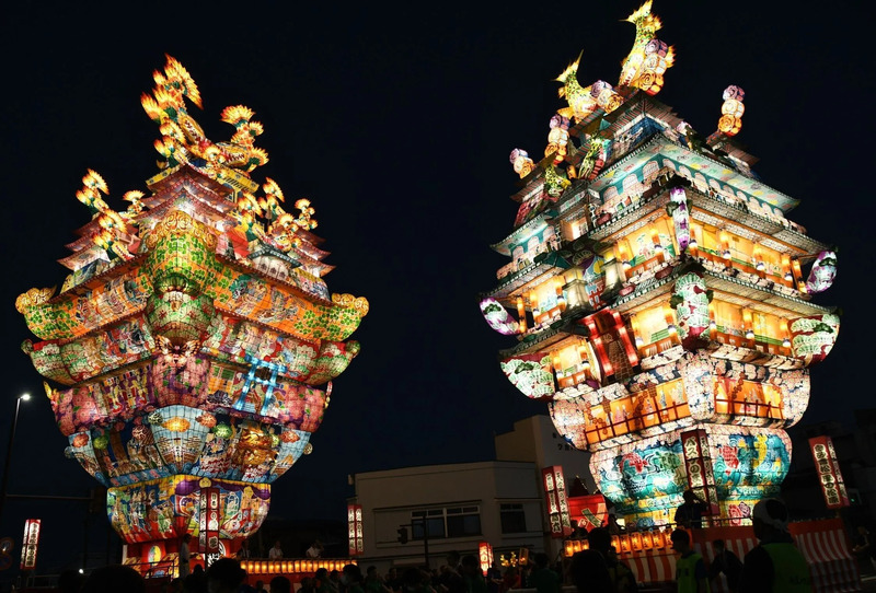 能代七夕天空の不夜城