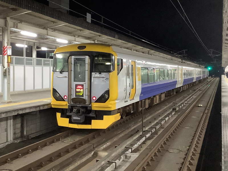 停車中の特急わかしお
