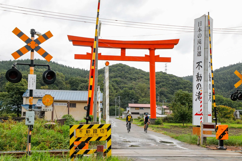 ▲不動の滝の写真（提供：八幡平市）
