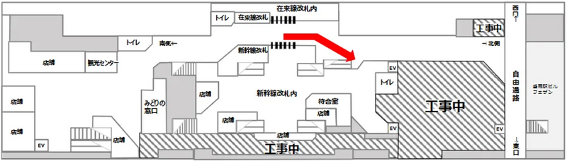 盛岡駅平面図