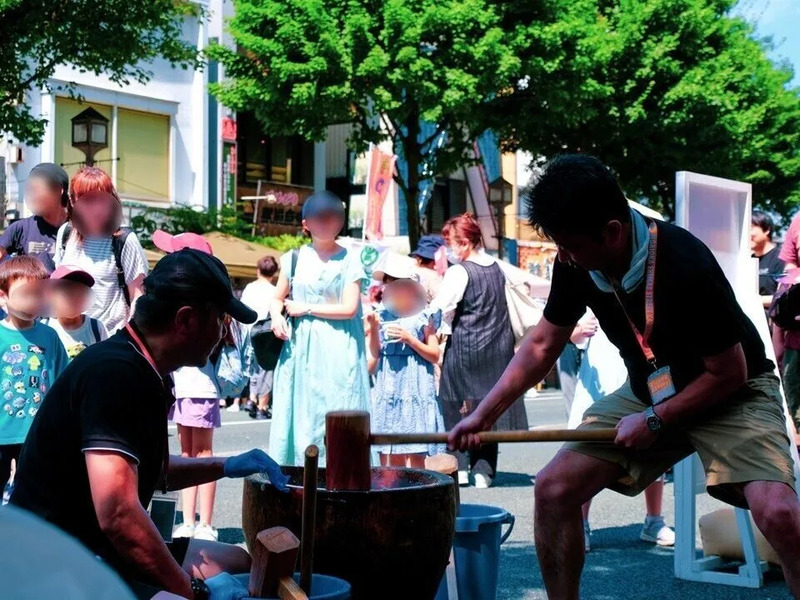 餅つき,もりおか駅前開運ホコテン,盛岡駅,イベント