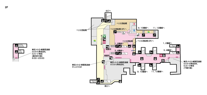 JR西船橋駅構内図