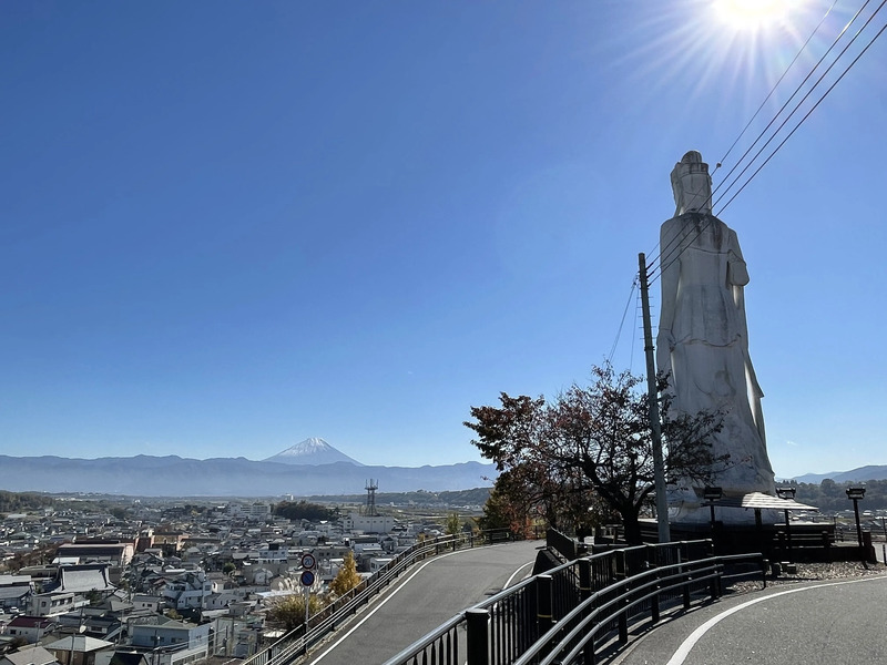 韮崎市の街並み