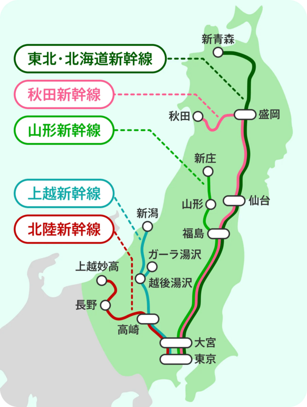 新幹線eチケット利用でデータ3時間使い放題キャンペーンの対象エリア
