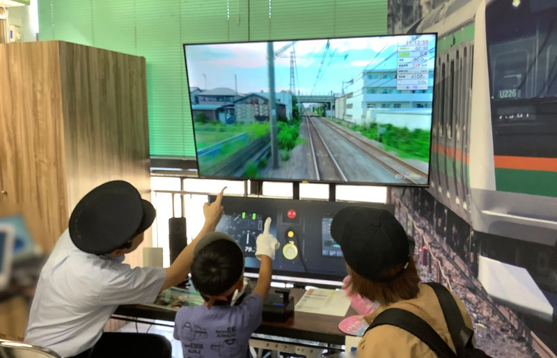 トレインシミュレータの様子