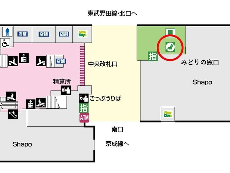 船橋駅構内図