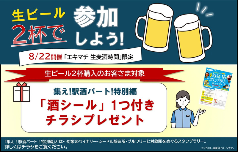 エキマチ 生麦酒時間連携企画
