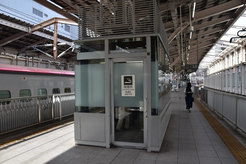 JR仙台駅新幹線ホーム喫煙所
