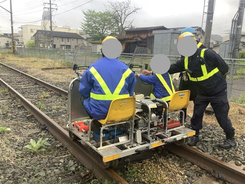 ▲「レールスター」乗車体験の様子