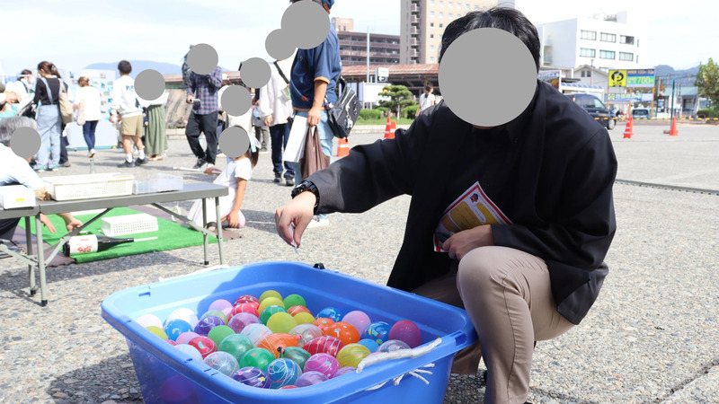 ▲ヨーヨーすくいの様子