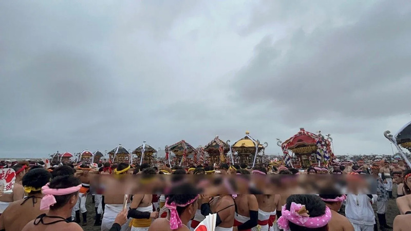 大原はだか祭り「汐ふみ」：画像提供 浅野千尋 様