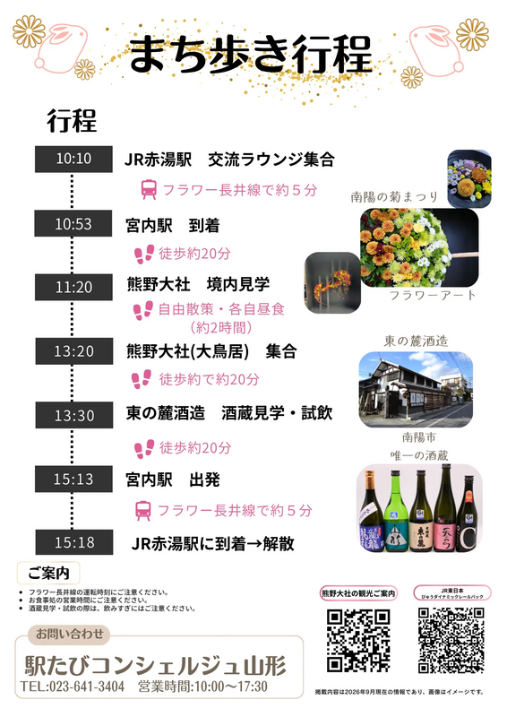 まち歩き行程表