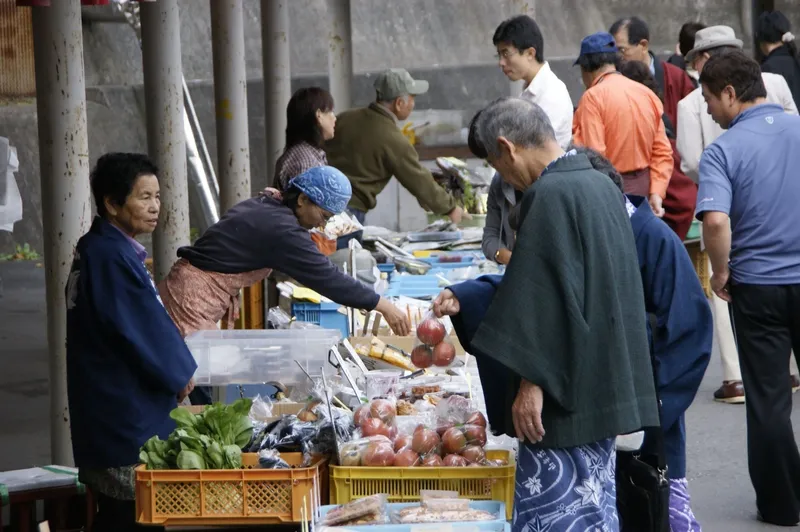老神溫泉早市