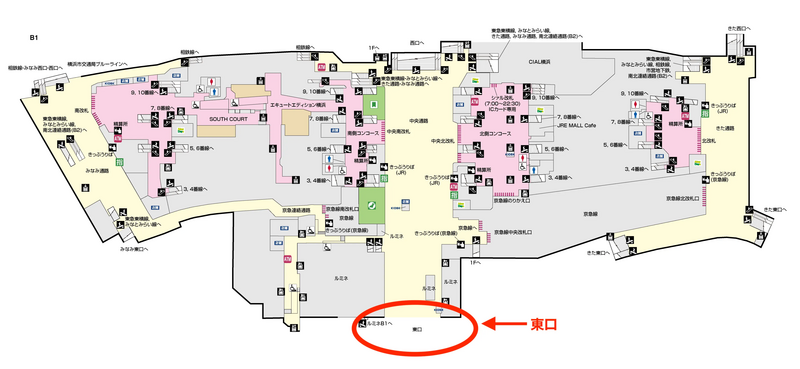 JR横浜駅東口の行き方は？待ち合わせスポットの場所やバス