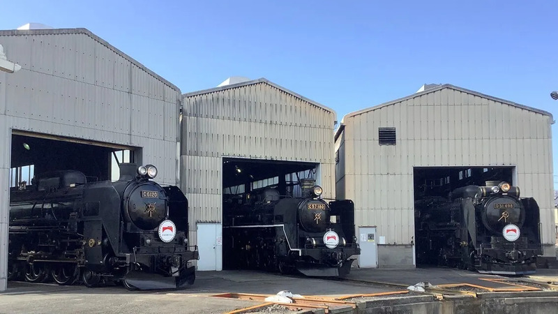 ぐんま車両センター】D51・C61・C58が集結！蒸気機関車3両並び撮影会を