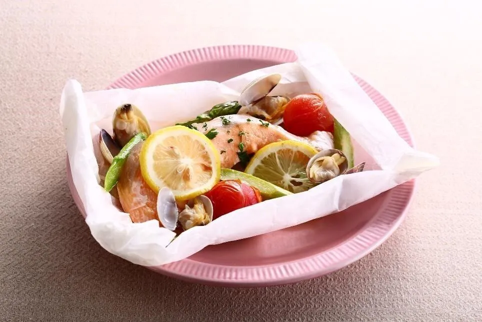 パセリを散らす。