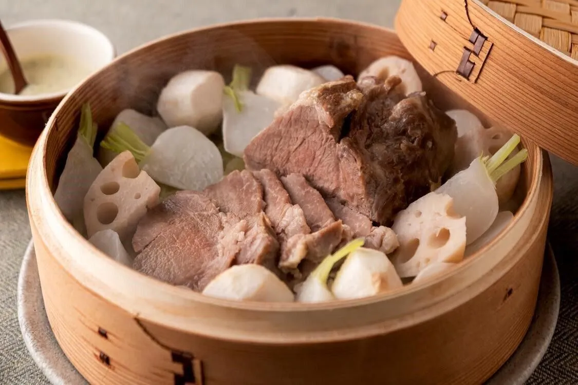 混ぜ合わせたBにつけていただく。