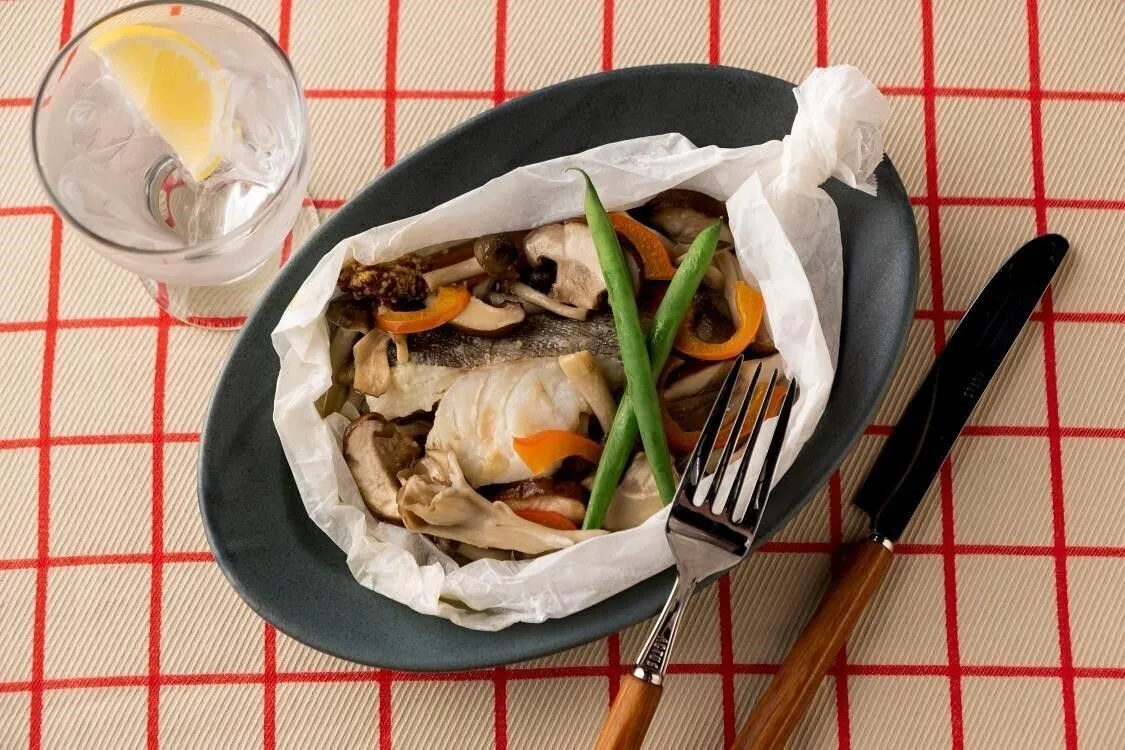 好みで粒マスタードをつけていただく。