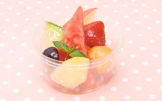 【ポイント】フルーツはスーパーで売っているカットフルーツを使うと便利です。
